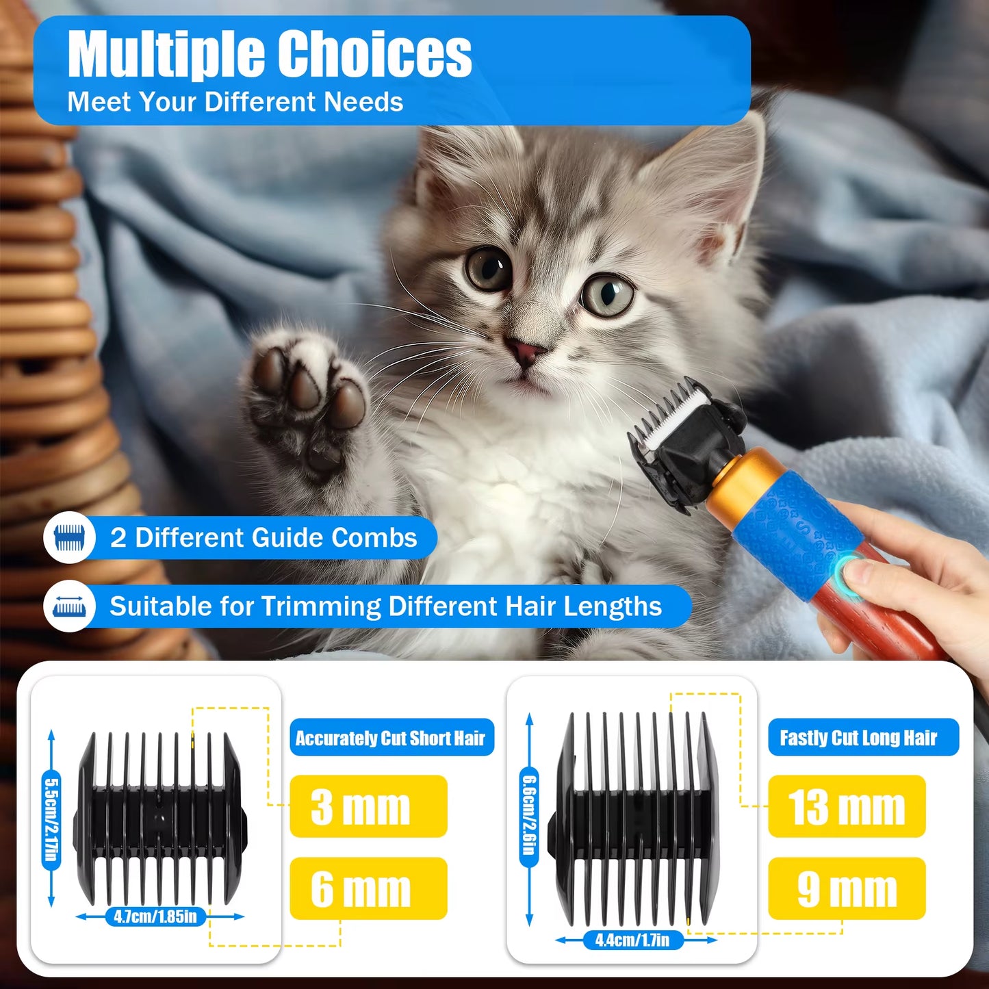 Electric Dog Hair Trimmer - Professional Grooming Tool for Pets