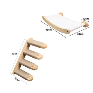 Purrfectly Elevated: The Wall-Mounted Cat Hammock Bed for Your Feline Acrobats