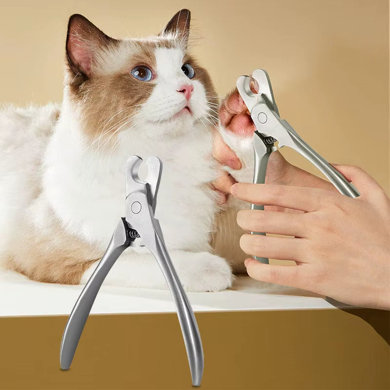 Professional Heavy-Duty Stainless Steel Pet Nail Clipper for Precise Grooming