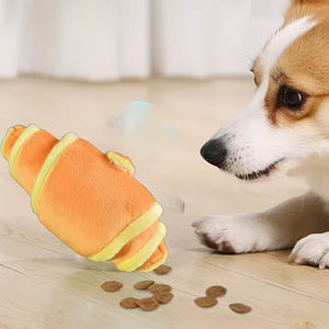 Croissant Craziness: The Chew-tastic Dog Toy That Makes Playtime a Treat!