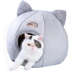 Cozy Plush Cat House for Ultimate Comfort and Warmth