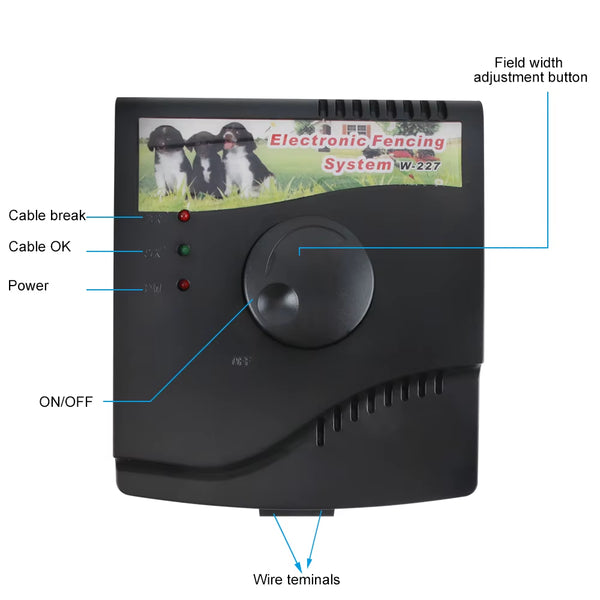 Advanced Rechargeable Electric Pet Containment System for Dogs - W-227B