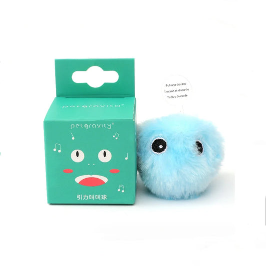 Interactive Plush Smart Cat Toy Ball with Sound and Catnip Training Features