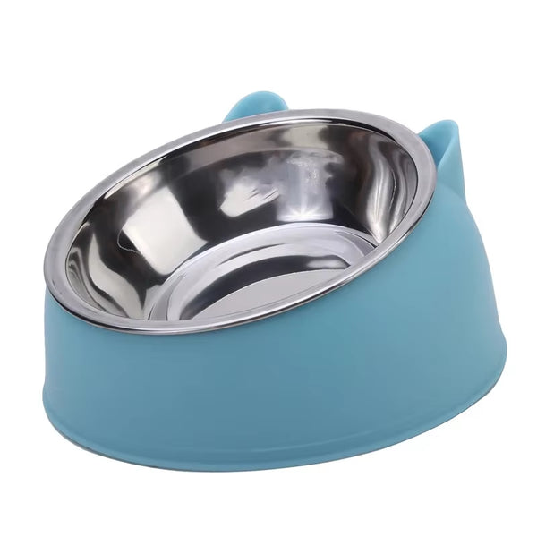 Premium Stainless Steel Cat Bowl - Durable and Stylish Feeding Solution for Your Feline Friend