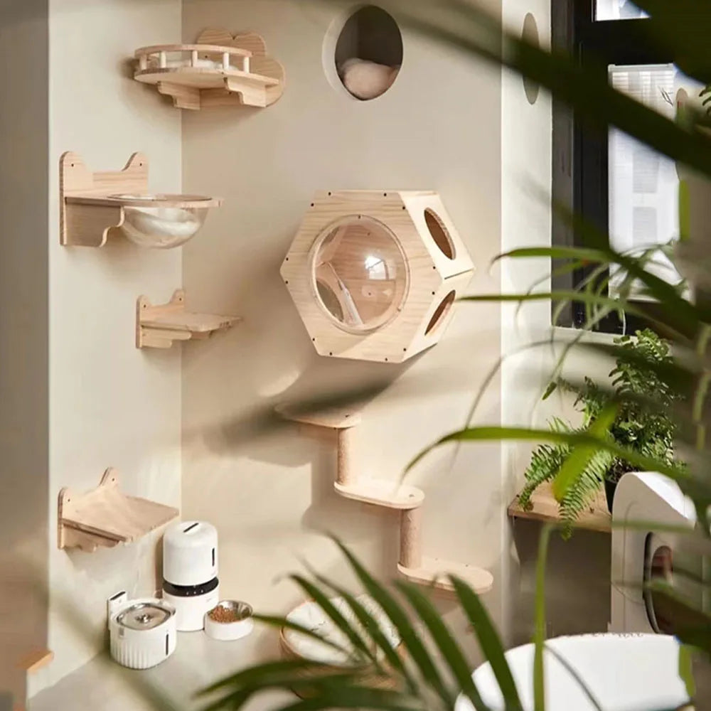 Purrfectly Elevated: The Wall-Mounted Cat Hammock Bed for Your Feline Acrobats