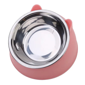 Premium Stainless Steel Cat Bowl - Durable and Stylish Feeding Solution for Your Feline Friend