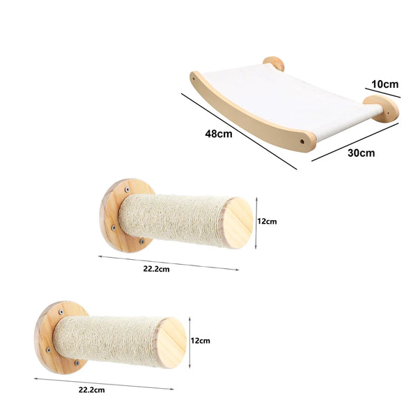 Purrfectly Elevated: The Wall-Mounted Cat Hammock Bed for Your Feline Acrobats