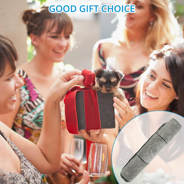 Ultra-Absorbent Microfiber Pet Towel with Convenient Pocket Design for Dogs and Cats