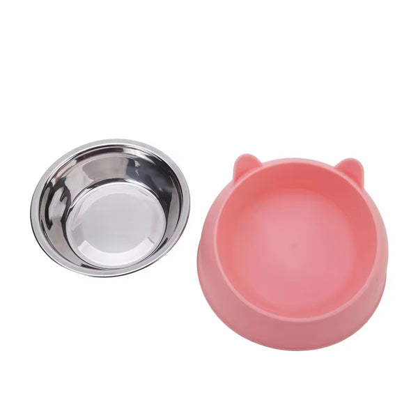 Premium Stainless Steel Cat Bowl - Durable and Stylish Feeding Solution for Your Feline Friend