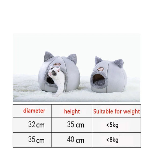 Cozy Plush Cat House for Ultimate Comfort and Warmth