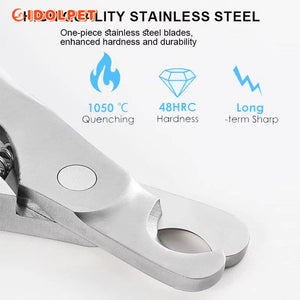 Professional Heavy-Duty Stainless Steel Pet Nail Clipper for Precise Grooming