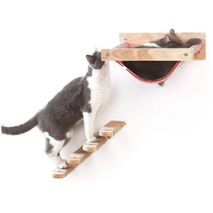 Purrfectly Elevated: The Wall-Mounted Cat Hammock Bed for Your Feline Acrobats