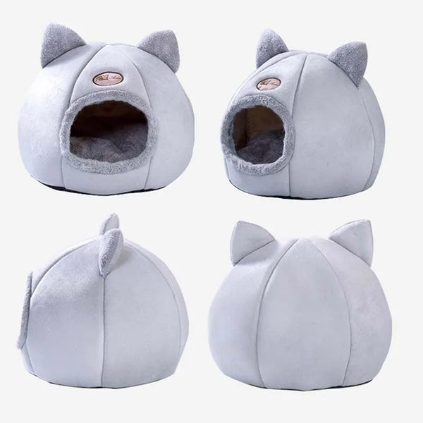 Cozy Plush Cat House for Ultimate Comfort and Warmth