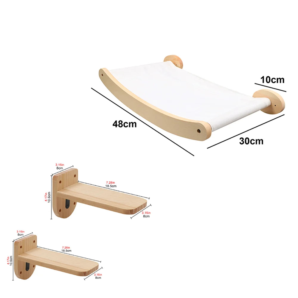 Purrfectly Elevated: The Wall-Mounted Cat Hammock Bed for Your Feline Acrobats