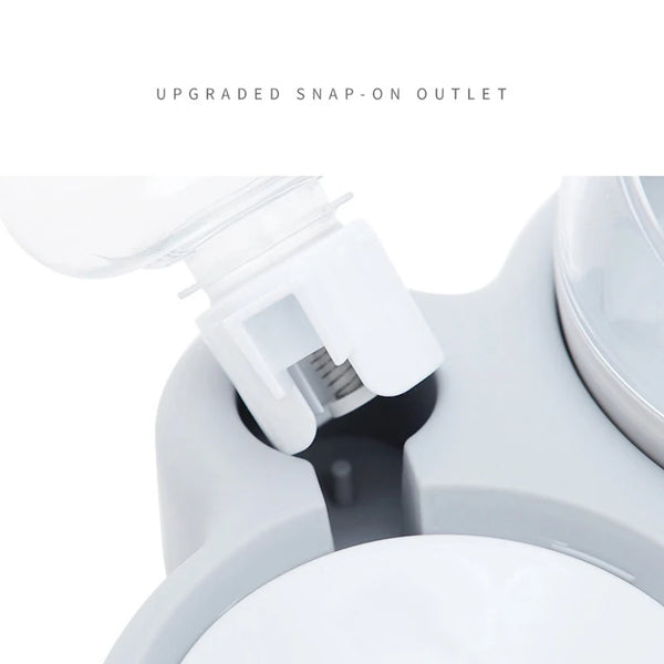 Elevate Your Pet's Hydration with the Stylish Pet Double Bowl Water Fountain
