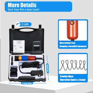 Electric Dog Hair Trimmer - Professional Grooming Tool for Pets