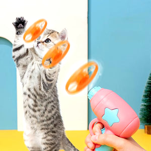 Catapult Your Cat's Fun with the Interactive Cat Toy Launcher Set!