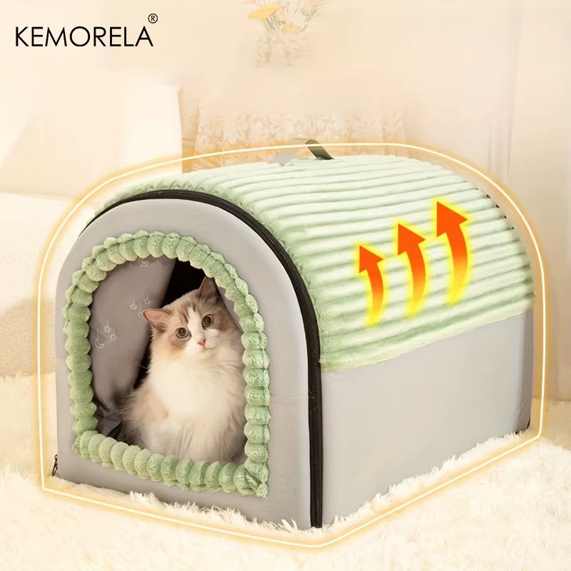 Cozy Thickened Enclosed Pet Bed for Ultimate Comfort and Style