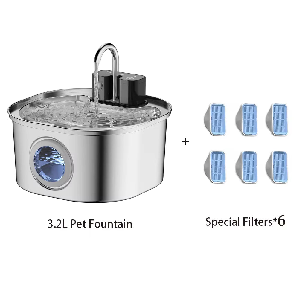 Automatic Pet Water Feeder with Wireless Charging - Ideal for Cats, Dogs, and Small Animals