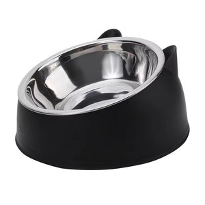 Premium Stainless Steel Cat Bowl - Durable and Stylish Feeding Solution for Your Feline Friend