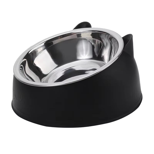 Premium Stainless Steel Cat Bowl - Durable and Stylish Feeding Solution for Your Feline Friend