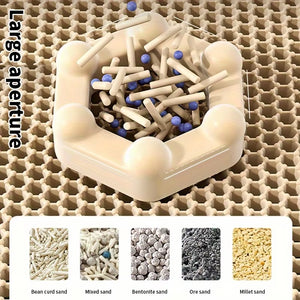 Revolutionary Large Cat Litter Mat - Advanced Honeycomb Design for Effortless Cleanup and Ultimate Comfort