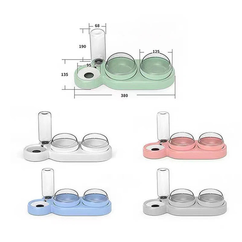 Elevate Your Pet's Hydration with the Stylish Pet Double Bowl Water Fountain