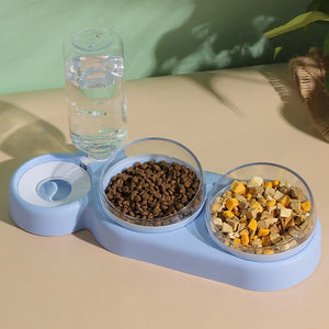 Elevate Your Pet's Hydration with the Stylish Pet Double Bowl Water Fountain
