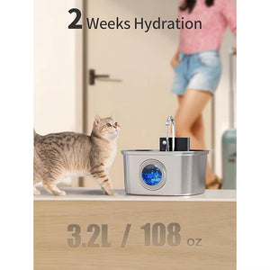 Automatic Pet Water Feeder with Wireless Charging - Ideal for Cats, Dogs, and Small Animals