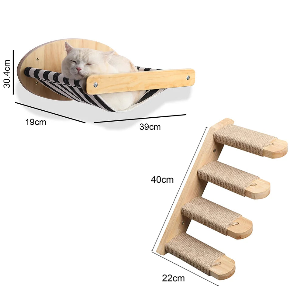 Purrfectly Elevated: The Wall-Mounted Cat Hammock Bed for Your Feline Acrobats