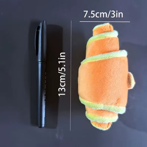 Croissant Craziness: The Chew-tastic Dog Toy That Makes Playtime a Treat!