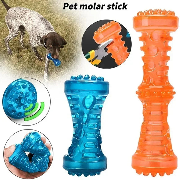 Durable Rubber Chew Toy for Dogs - Promotes Dental Health and Fun Playtime