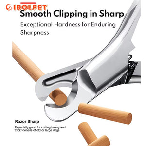 Professional Heavy-Duty Stainless Steel Pet Nail Clipper for Precise Grooming