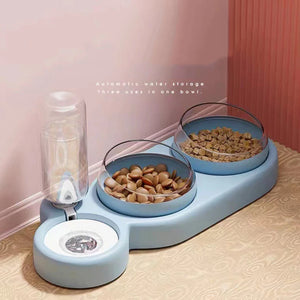 Elevate Your Pet's Hydration with the Stylish Pet Double Bowl Water Fountain