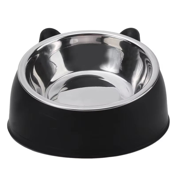 Premium Stainless Steel Cat Bowl - Durable and Stylish Feeding Solution for Your Feline Friend