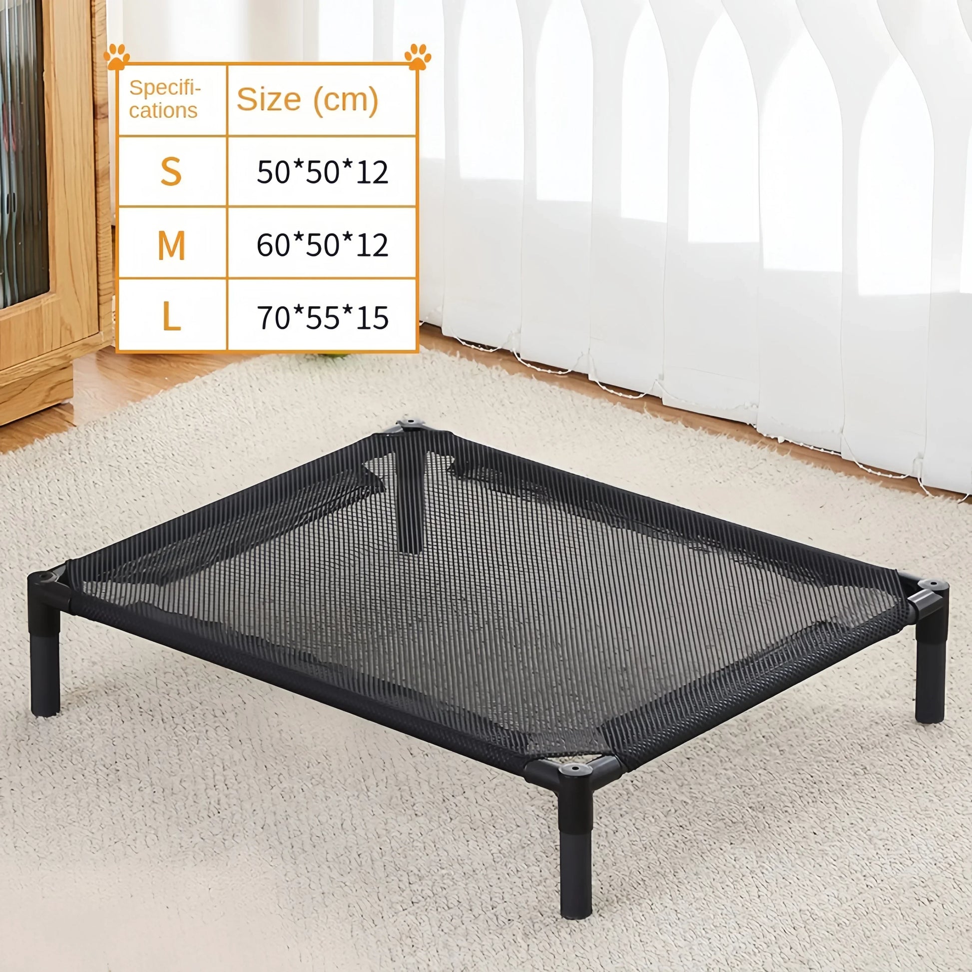 Elevated Dog Bed for Ultimate Comfort and Breathability