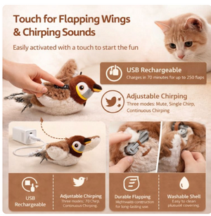 Royal Flapping Bird™ — Interactive Cat Toy