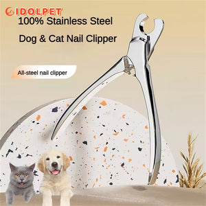 Professional Heavy-Duty Stainless Steel Pet Nail Clipper for Precise Grooming
