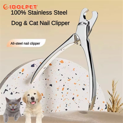 Professional Heavy-Duty Stainless Steel Pet Nail Clipper for Precise Grooming
