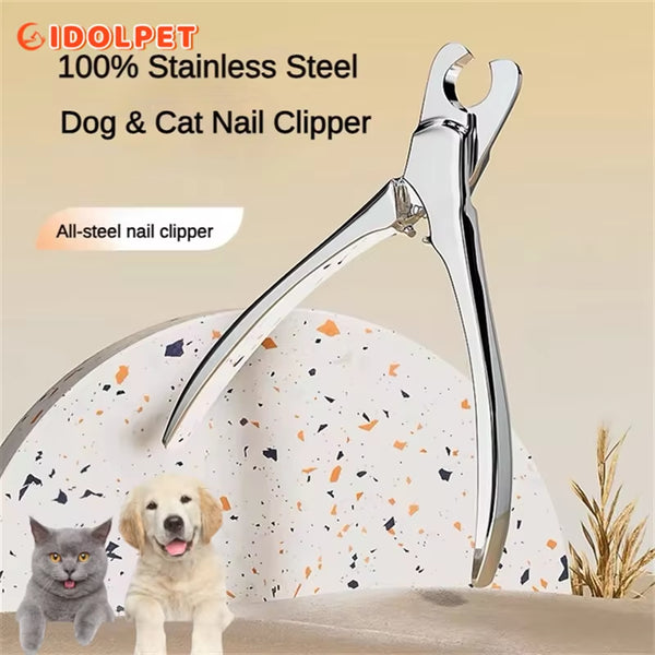 Professional Heavy-Duty Stainless Steel Pet Nail Clipper for Precise Grooming