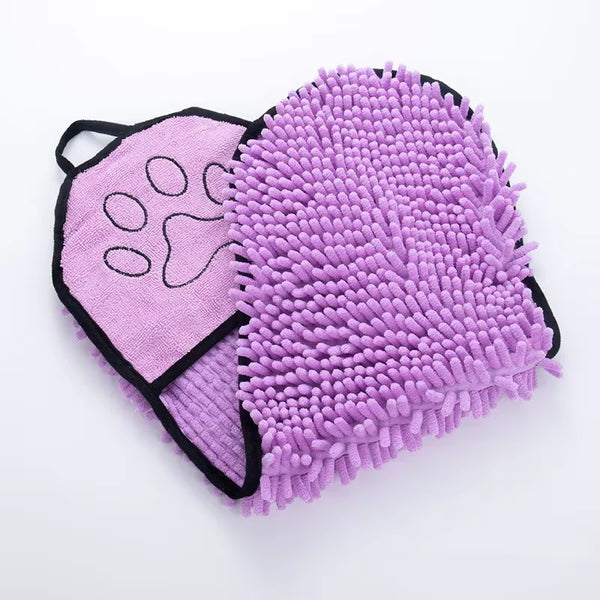 Super Absorbent Pet Bath Towel for Quick Drying and Comfort