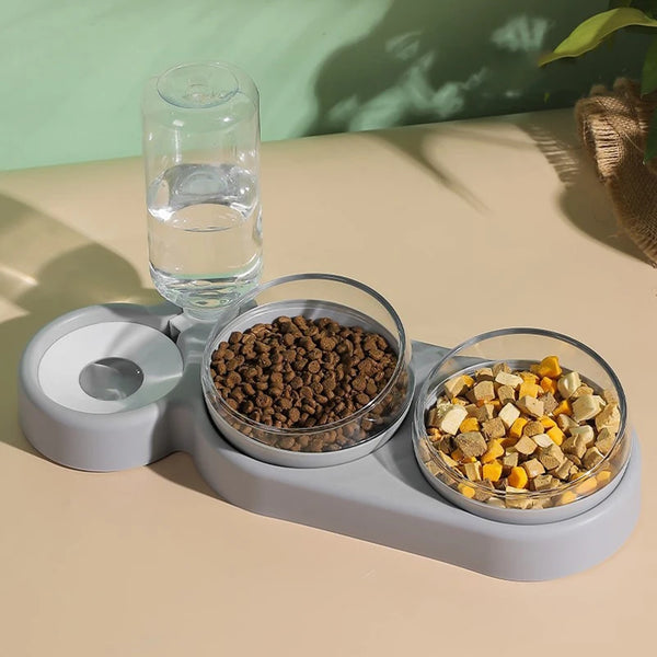 Elevate Your Pet's Hydration with the Stylish Pet Double Bowl Water Fountain