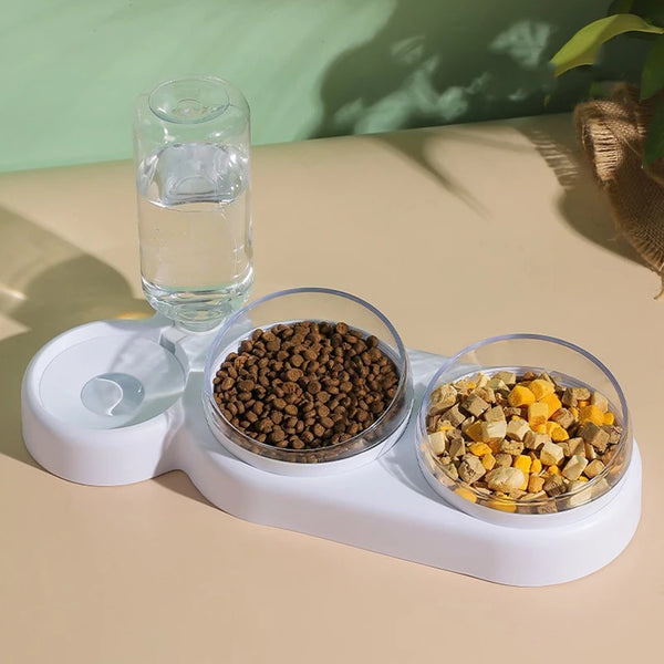 Elevate Your Pet's Hydration with the Stylish Pet Double Bowl Water Fountain