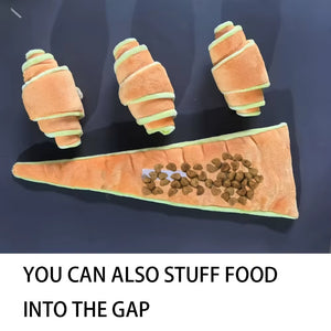 Croissant Craziness: The Chew-tastic Dog Toy That Makes Playtime a Treat!