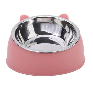Premium Stainless Steel Cat Bowl - Durable and Stylish Feeding Solution for Your Feline Friend