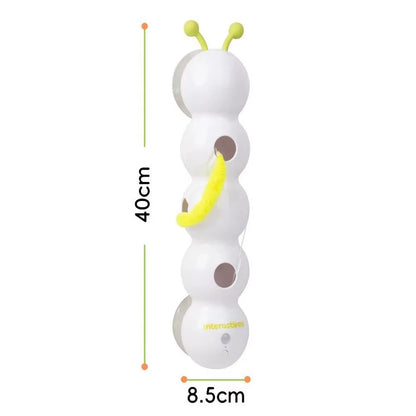 Exciting Interactive Rechargeable Caterpillar Cat Toy - Motion-Activated Wack-a-Worm Teaser for Endless Feline Fun!