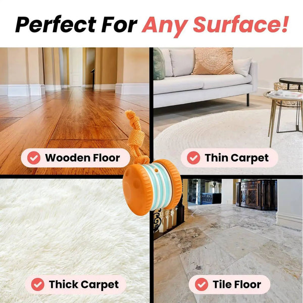 Interactive Dog Toys Smart Rolling Ball with Rope Motion Activated Automatic Moving Squeaky Dog Training Puppy Chew Toy Balls