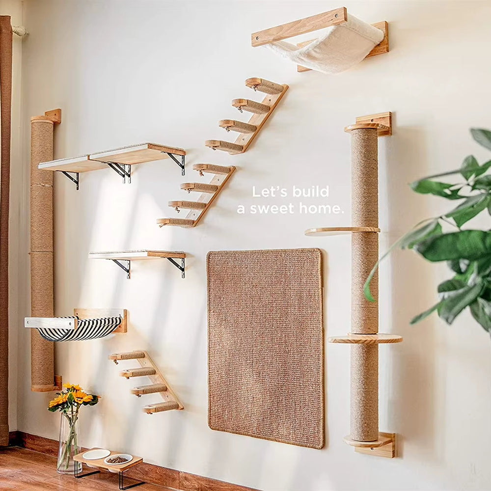 Purrfectly Elevated: The Wall-Mounted Cat Hammock Bed for Your Feline Acrobats