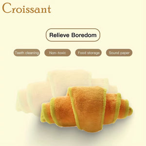 Croissant Craziness: The Chew-tastic Dog Toy That Makes Playtime a Treat!