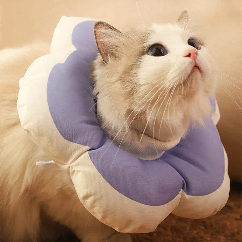 Say Meow to Style! Cotton Neck Pet Collar for Your Feline Fashionista